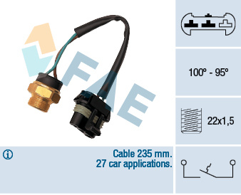 Comutator temperatura, ventilator radiator (36210 FAE) OPEL