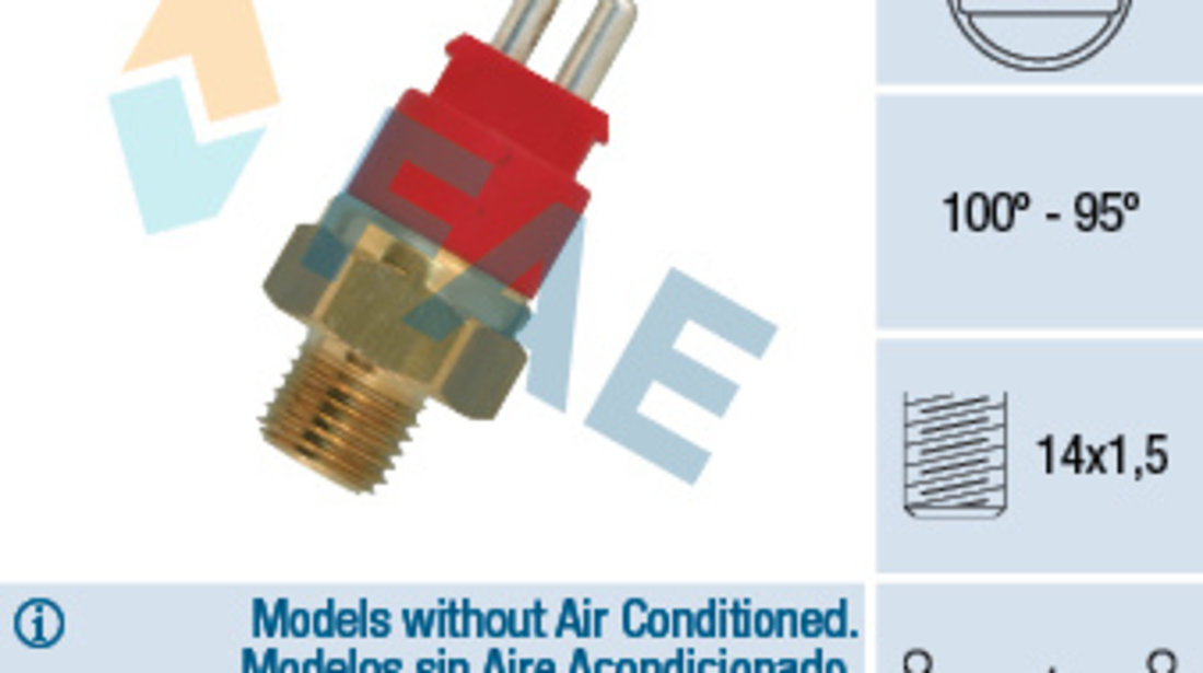 Comutator temperatura, ventilator radiator (36250 FAE) MERCEDES-BENZ