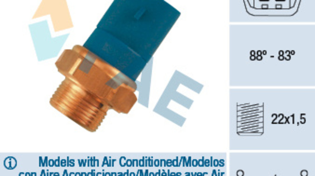 Comutator temperatura, ventilator radiator (36260 FAE) Citroen,OPEL
