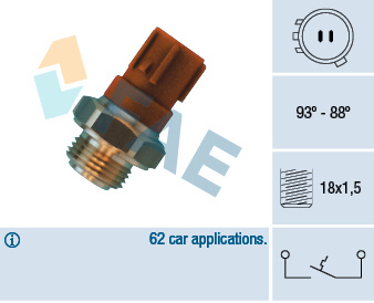 Comutator temperatura, ventilator radiator (36440 FAE) HONDA,ROVER