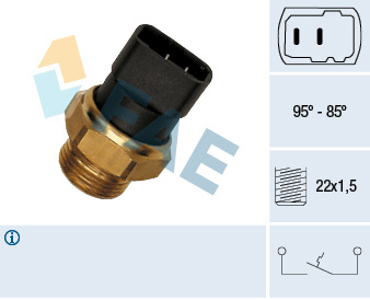 Comutator temperatura, ventilator radiator (37210 FAE) SEAT,SKODA,VW