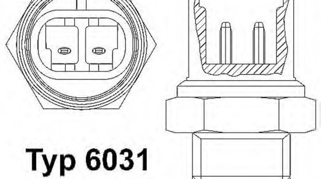 Comutator temperatura, ventilator radiator ALFA ROMEO 155 (167) (1992 - 1997) WAHLER 6031.92D piesa NOUA