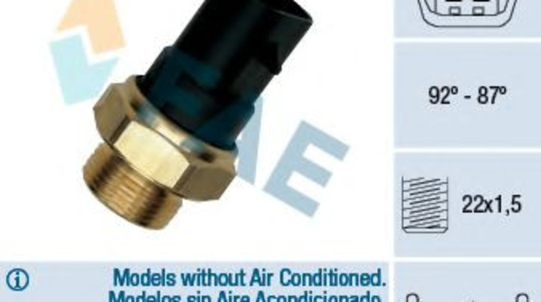 Comutator temperatura, ventilator radiator ALFA ROMEO 155 (167) (1992 - 1997) FAE 37220 piesa NOUA