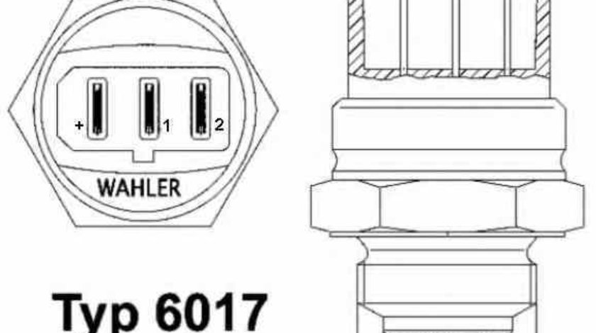 Comutator temperatura ventilator radiator AUDI A8 4D2 4D8 Producator WAHLER 6017.95D
