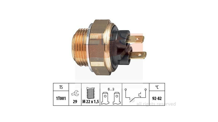 Comutator temperatura, ventilator radiator Dacia 1310 limuzina (U, X) 1983-2004 #2 0855957600