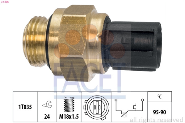 Comutator Temperatura, Ventilator Radiator Facet Acura 7.5196
