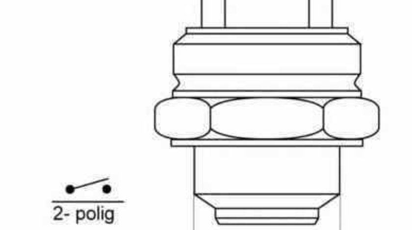 Comutator temperatura, ventilator radiator FIAT REGATA (138) Producator WAHLER 6010.95D