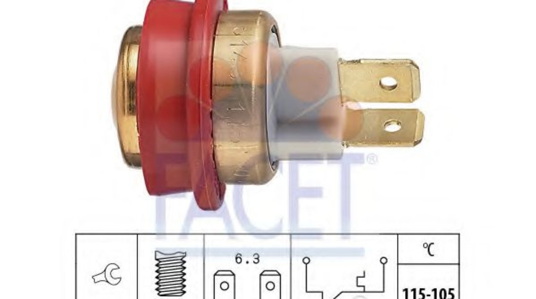 Comutator temperatura, ventilator radiator HONDA ACCORD VI (CG, CK) (1997 - 2003) FACET 7.5143 piesa NOUA