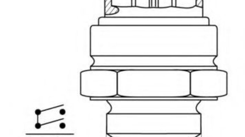 Comutator temperatura, ventilator radiator SEAT ALHAMBRA (7V8, 7V9) (1996 - 2010) WAHLER 6037.95D piesa NOUA