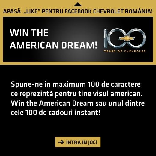 Concurs Chevrolet pe Facebook: Castiga o excursie in America!