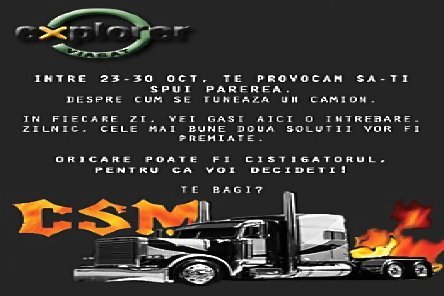 CONCURS: Tuneaza-mi camionul - premii zilnice CONCURS: Tuneaza-mi camionul - premii zilnice