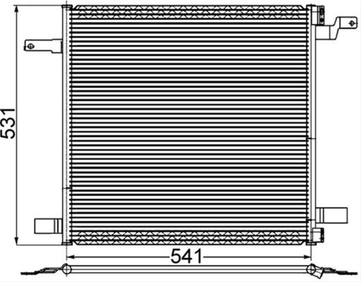 Condensator Ac Mahle Behr Mercedes-Benz AC 259 001S