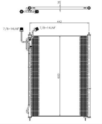Condensator Ac/ Se24 Nrf Mercedes-Benz 350503