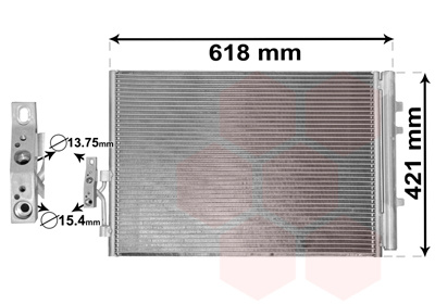 Condensator, climatizare (06005481 VAN WEZEL) BMW