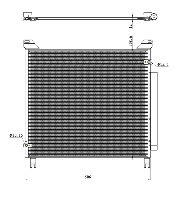 Condensator, climatizare (350499 NRF) TOYOTA