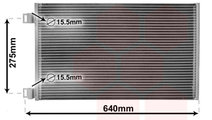 Condensator, climatizare (43005444 VAN WEZEL) MERC...