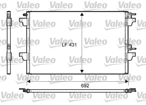 Condensator, climatizare (814007 VALEO) RENAULT