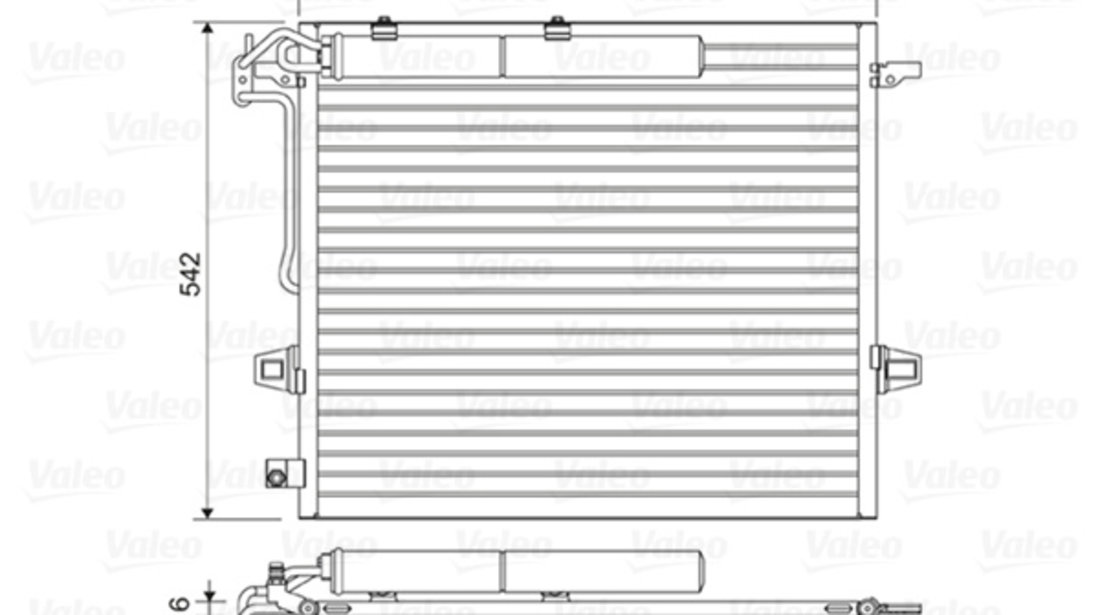 Condensator, climatizare (814025 VALEO) MERCEDES-BENZ