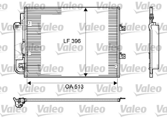Condensator, climatizare (814061 VALEO) RENAULT