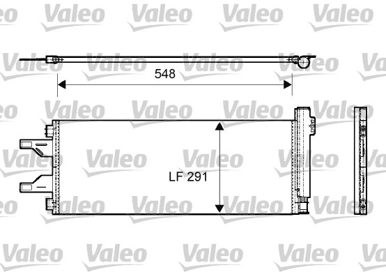 Condensator, climatizare (814069 VALEO) Citroen,FIAT,PEUGEOT