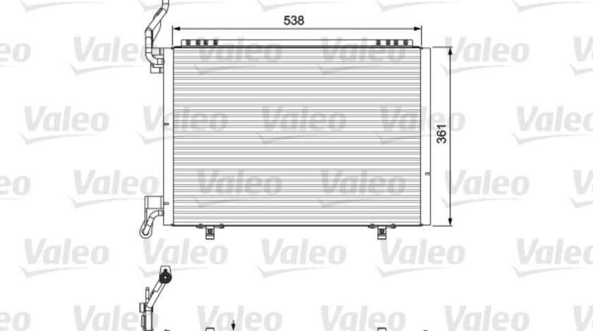 Condensator, climatizare (814075 VALEO) FORD