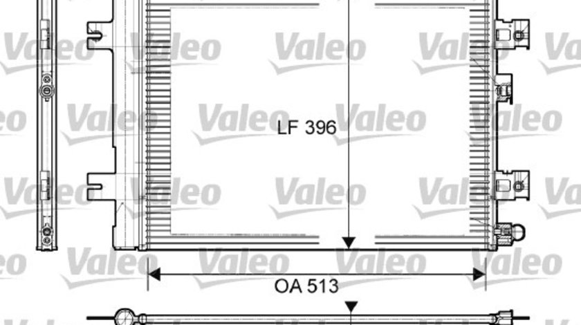 Condensator, climatizare (814077 VALEO) DACIA,LADA,RENAULT