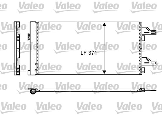 Condensator, climatizare (814085 VALEO) Citroen,FIAT,PEUGEOT