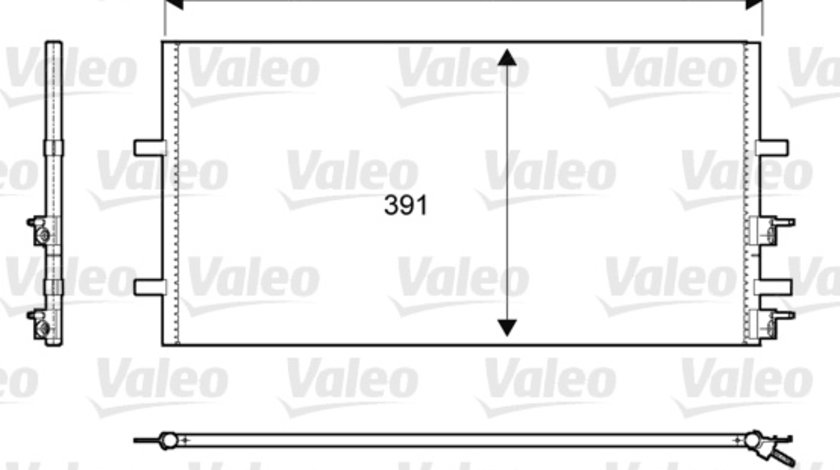 Condensator, climatizare (814087 VALEO) FORD,FORD AUSTRALIA