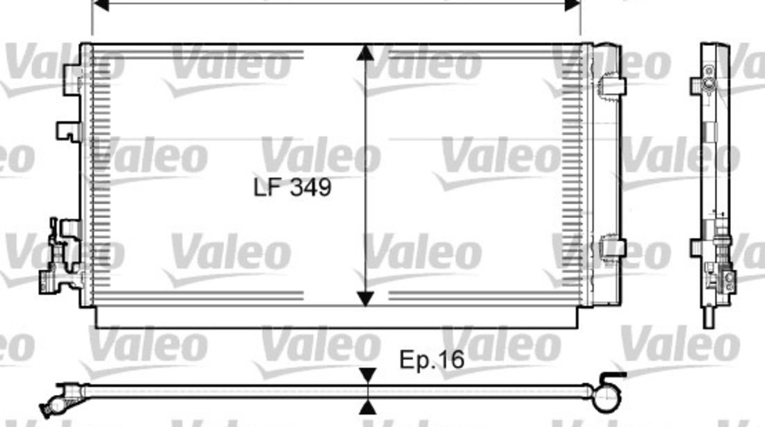 Condensator, climatizare (814094 VALEO) RENAULT