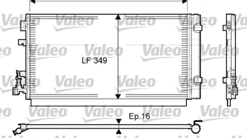 Condensator, climatizare (814094 VALEO) RENAULT