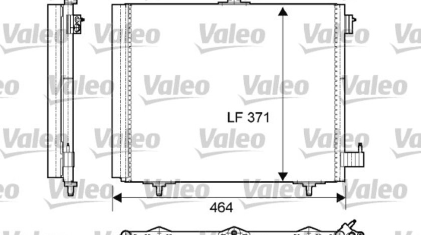 Condensator, climatizare (814095 VALEO) Citroen,DS,OPEL,PEUGEOT,VAUXHALL