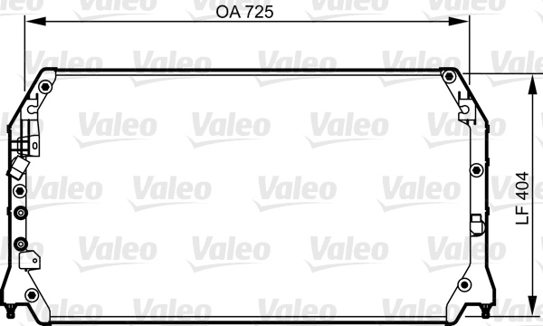 Condensator, climatizare (814283 VALEO) TOYOTA