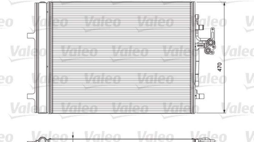 Condensator, climatizare (814318 VALEO) LAND ROVER,VOLVO