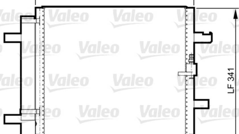 Condensator, climatizare (814370 VALEO) AUDI,PORSCHE