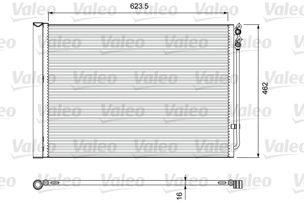 Condensator, climatizare (814410 VALEO) BMW