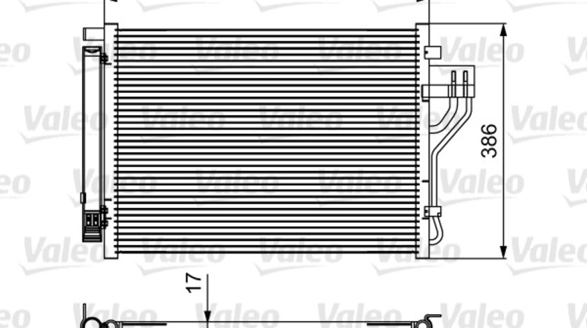 Condensator, climatizare (814494 VALEO) HYUNDAI,KIA