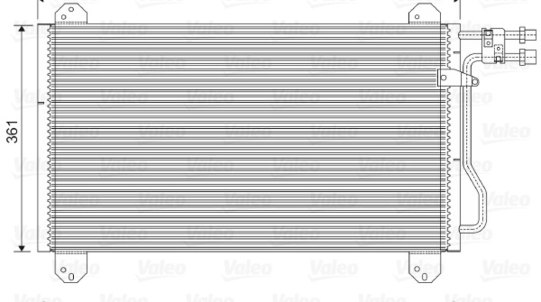 Condensator, climatizare (816891 VALEO) MERCEDES-BENZ