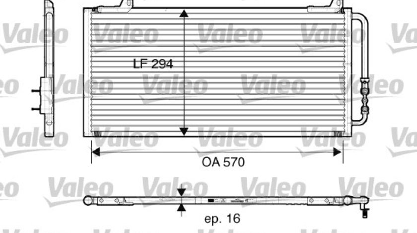 Condensator, climatizare (816921 VALEO) MG,ROVER