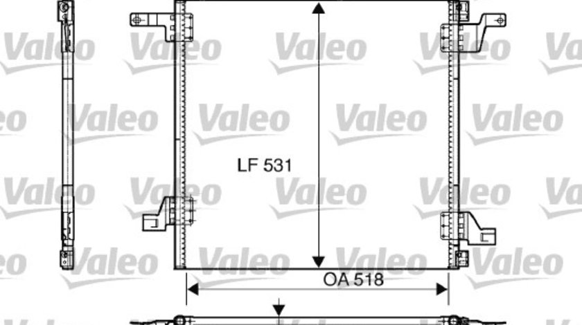 Condensator, climatizare (817458 VALEO) MERCEDES-BENZ