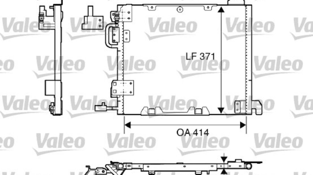 Condensator, climatizare (817506 VALEO) OPEL,VAUXHALL