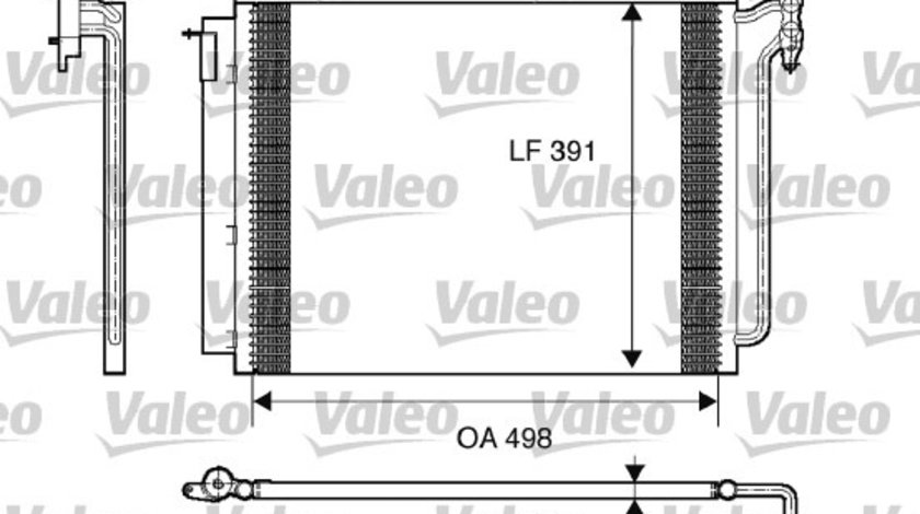 Condensator, climatizare (817575 VALEO) BMW