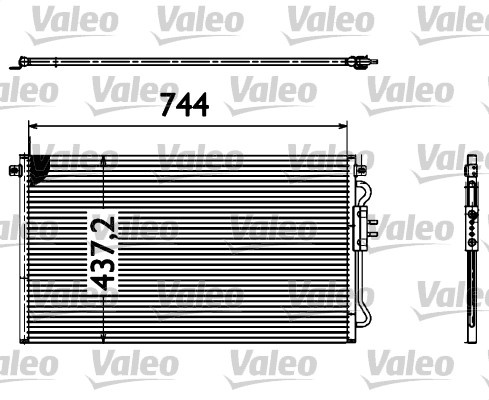 Condensator, climatizare (817582 VALEO) CHRYSLER