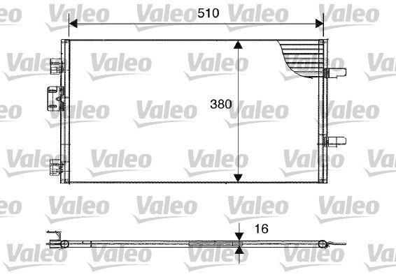 Condensator, climatizare (817602 VALEO) RENAULT