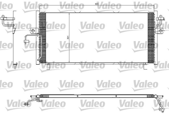 Condensator, climatizare (817603 VALEO) NISSAN