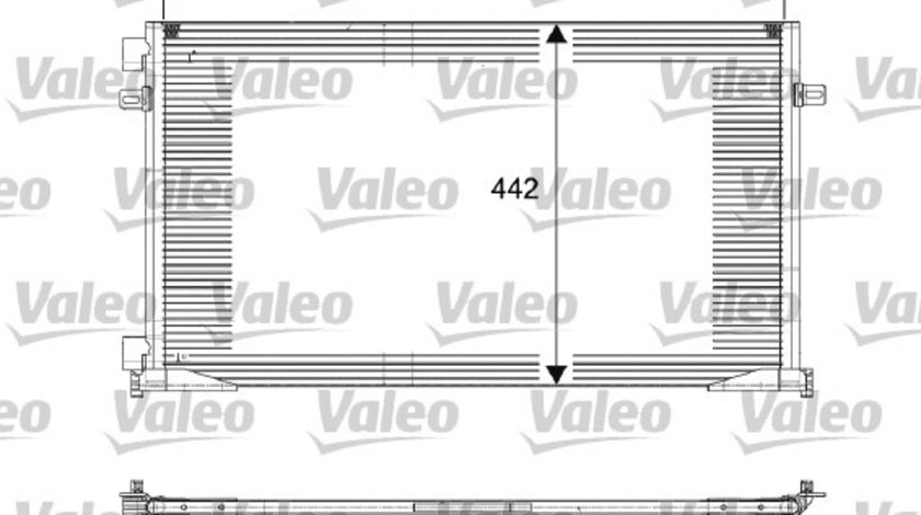 Condensator, climatizare (817644 VALEO) OPEL,RENAULT,VAUXHALL