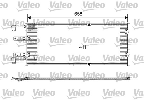 Condensator, climatizare (817645 VALEO) NISSAN,OPEL,RENAULT,VAUXHALL