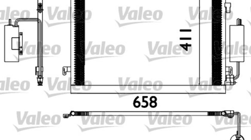 Condensator, climatizare (817648 VALEO) OPEL,VAUXHALL