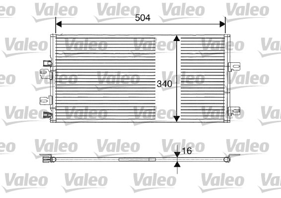 Condensator, climatizare (817687 VALEO) RENAULT