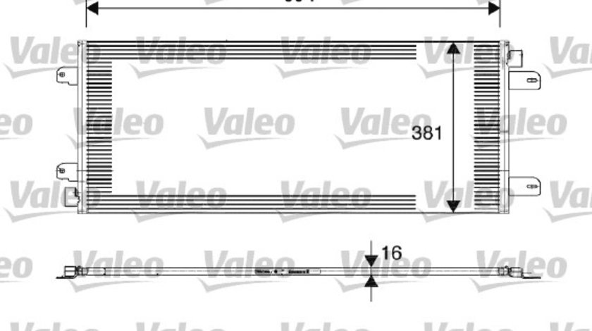 Condensator, climatizare (817689 VALEO) OPEL,RENAULT,VAUXHALL