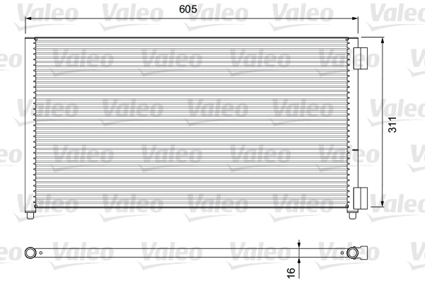Condensator, climatizare (817799 VALEO) RENAULT